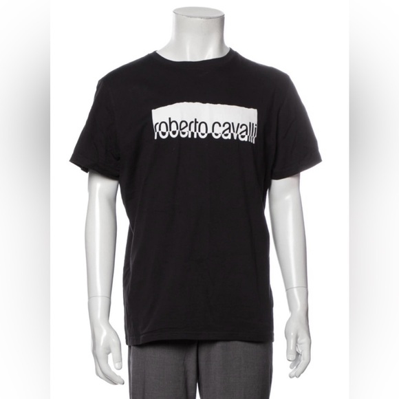 1679- Roberto Cavalli XL Men's T-Shirt Short Sleeve NWT - Picture 3 of 10